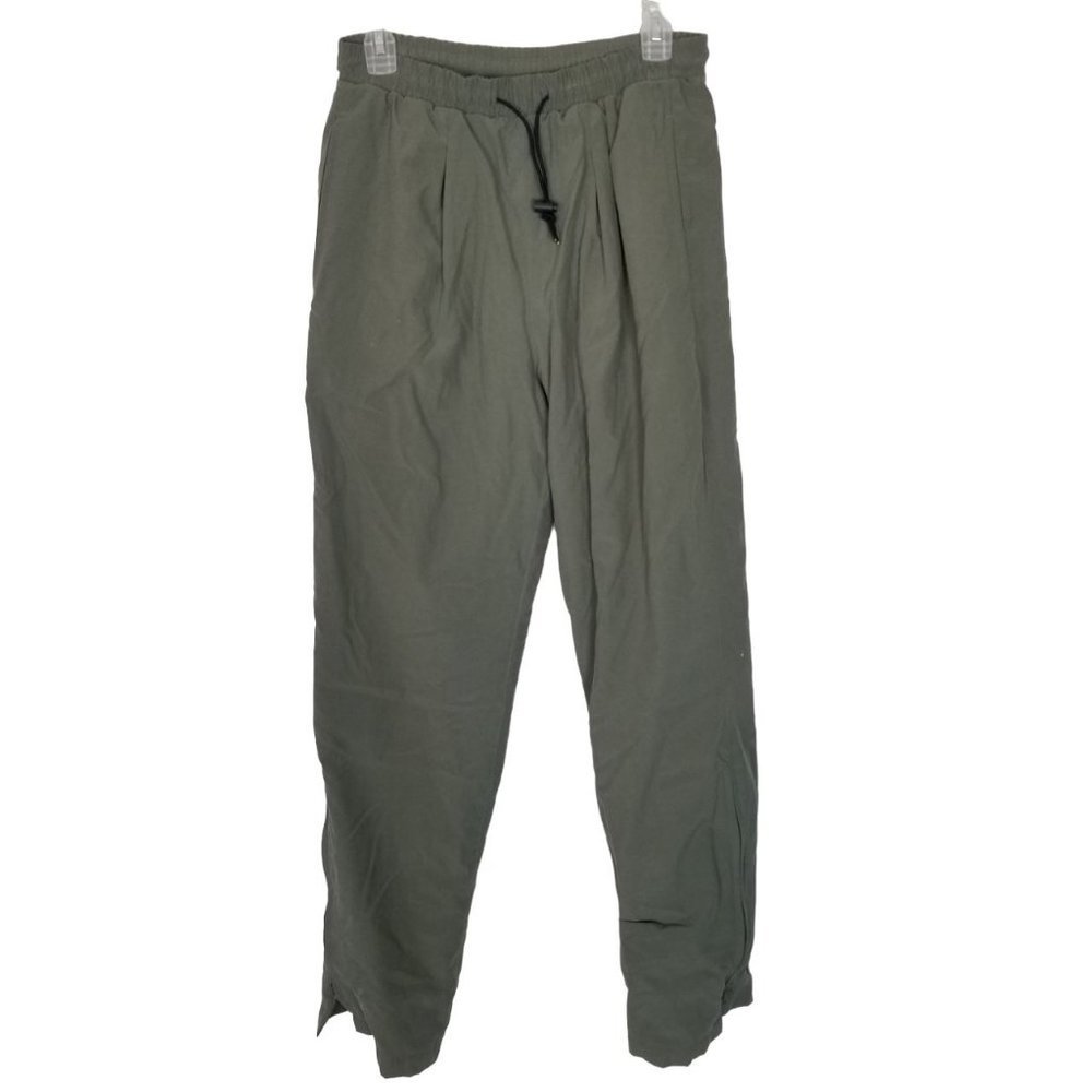 Tourney Womens S Green Drawstring Zippered Ankles